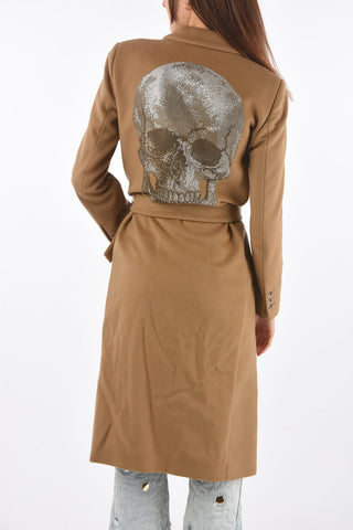 COUTURE Chesterfield LONGEST SKULL Coat with Belt