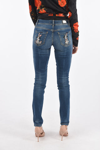 jeans slim fit BAD DECISIONS in denim stretch