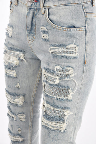 jeans CHANDELIER Boyfriend cut distressed