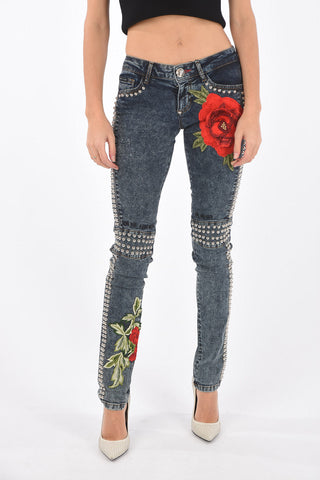 studded slim fit BIR BRADY jeans