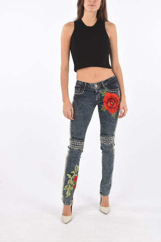studded slim fit BIR BRADY jeans