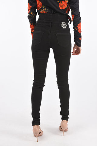stretch denim high-rise waist DOMINIZZA jeans