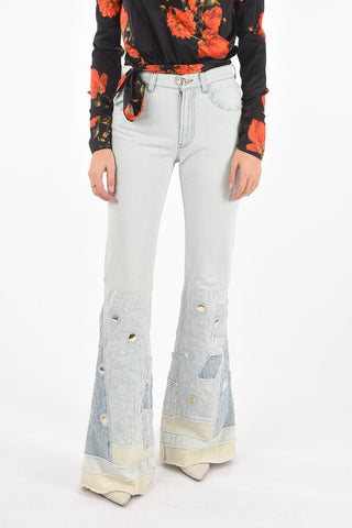 high-rise waist BADASS WAXFLOWER bootcut jeans