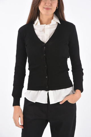 V Neck Virgin Wool ISEO Cardigan