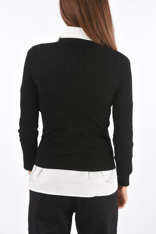 V Neck Virgin Wool ISEO Cardigan