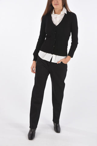 V Neck Virgin Wool ISEO Cardigan