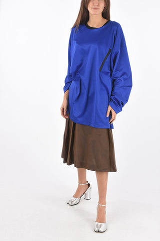  MM0 two-tone pleated dress 