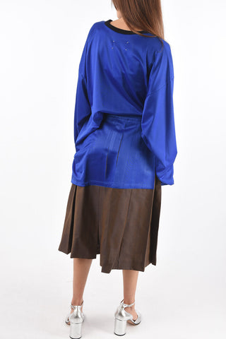  MM0 two-tone pleated dress 