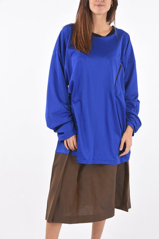  MM0 two-tone pleated dress 