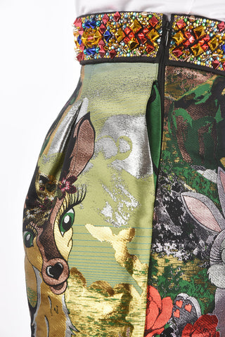 COUTURE lurex PULL THEM shorts with studs
