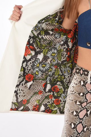 COUTURE embroidered PORTIA QUEEN center vent jacket