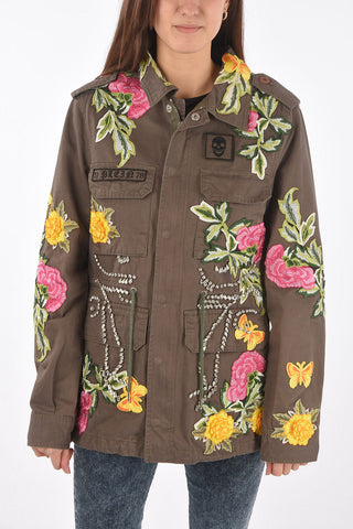 COUTURE floral embroidered COSTANCE military jacket
