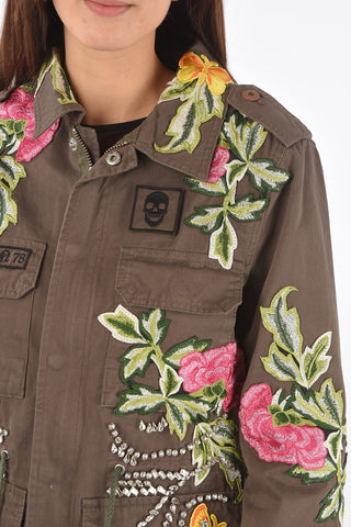 COUTURE floral embroidered COSTANCE military jacket