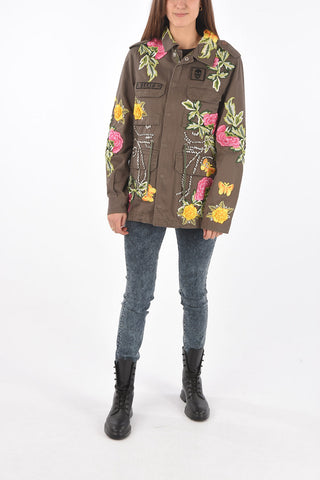 COUTURE floral embroidered COSTANCE military jacket