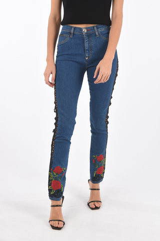 high waist ELICIA PRIT jegging with side cut out detail