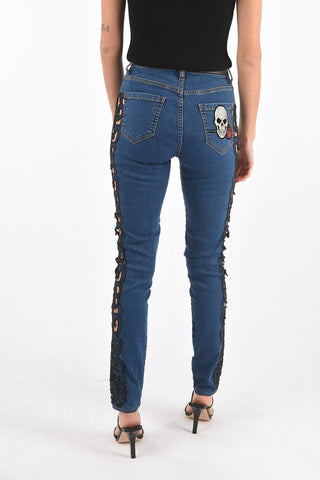 high waist ELICIA PRIT jegging with side cut out detail