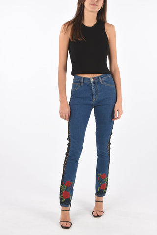 high waist ELICIA PRIT jegging with side cut out detail