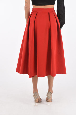 COUTURE gonna a ruota YOU ARE MY TYPE a vita alta con pieghe