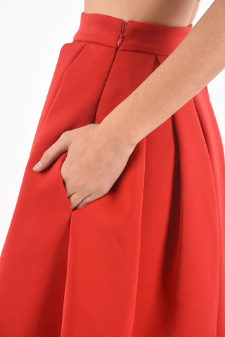 COUTURE gonna a ruota YOU ARE MY TYPE a vita alta con pieghe