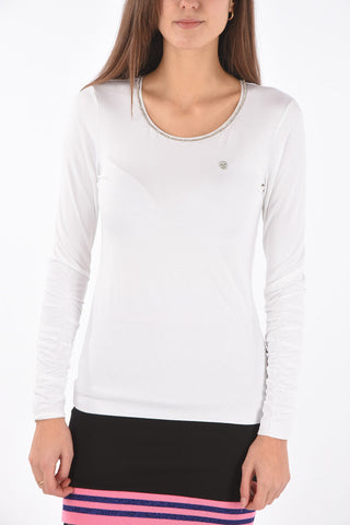 COUTURE T-shirt LITTLE SKULL ONE con strass sul collo