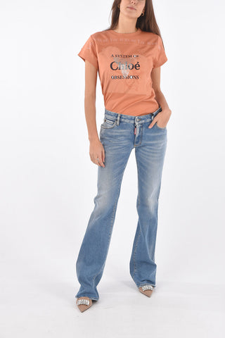 5 Pocket Medium Waist FLARE Bottom Denims 25cm