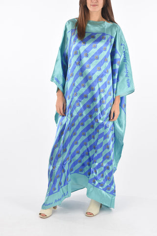 MM6 floral motif maxi poncho