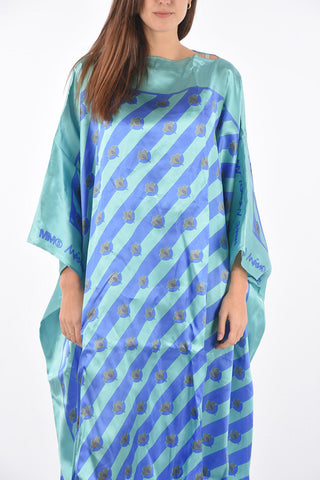 MM6 floral motif maxi poncho