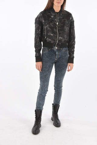 COUTURE camouflage STYLE GARY bomber with zip closure
