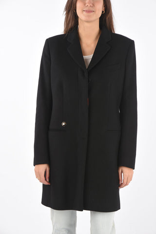 COUTURE hidden closure LONGEST SKULL chesterfield coat