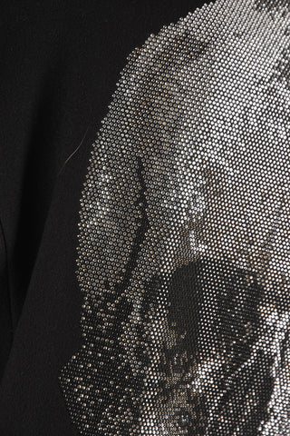 COUTURE hidden closure LONGEST SKULL chesterfield coat