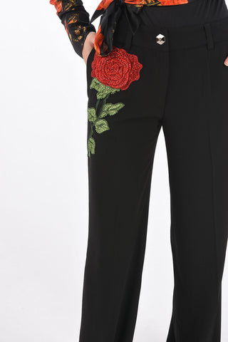 COUTURE embroidered DENEA WATSON palazzo  pants