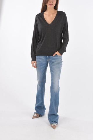 V Neck Cashmere Sweater