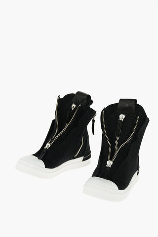 double zip Skin high top sneakers