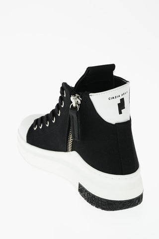 4,5cm zide zip Araia 74 high top sneakers with platform 