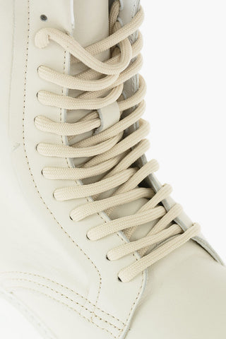 7cm leather SUKIE combat botties with platform