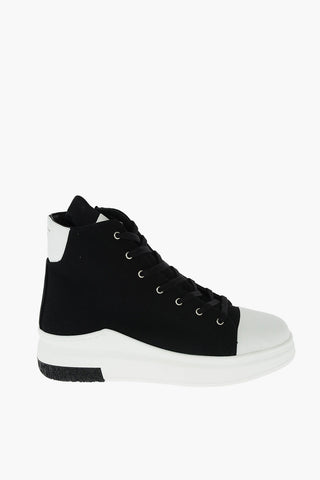 fabric ARAIA 74 high top sneakers with side zip