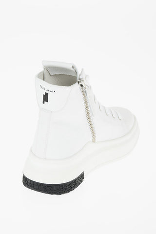 sneakers alte Araia 74 con zip laterale e platform 4,5cm