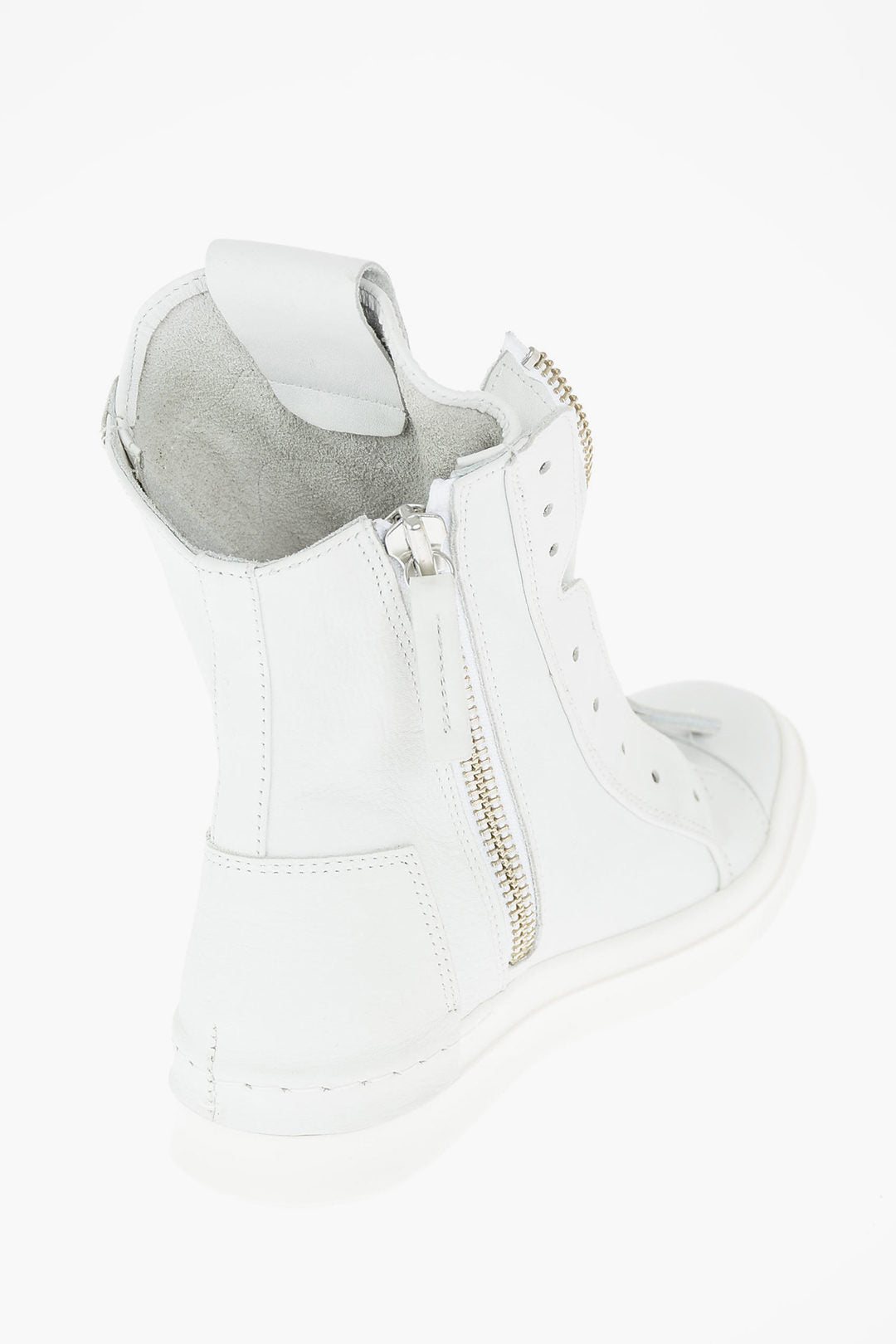 靴 CINZIA ARAIA side zip leather sneaker Cinzia Araia – leather double zip Skin high top sneakers – Women