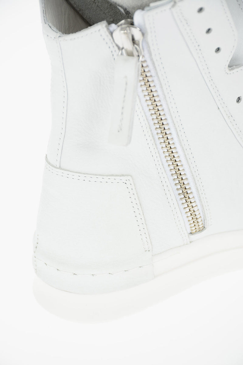 靴 CINZIA ARAIA side zip leather sneaker Cinzia Araia – leather double zip Skin high top sneakers – Women