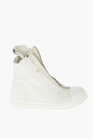 fabric SKIN high top sneakers with zip