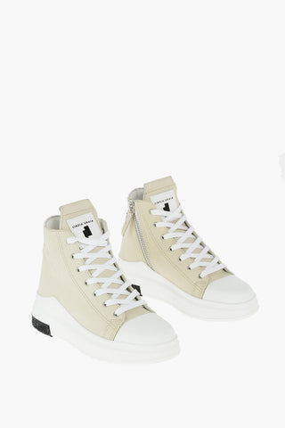 sneakers alte ARAIA 74 in pelle con zip laterale