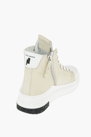 sneakers alte ARAIA 74 in pelle con zip laterale