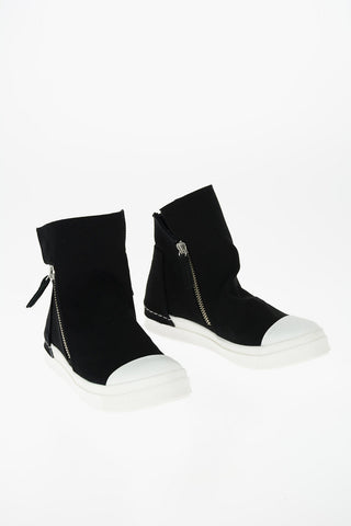 zipped side Skin high top sneakers