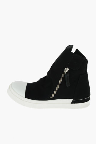 zipped side Skin high top sneakers