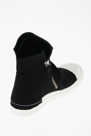 zipped side Skin high top sneakers