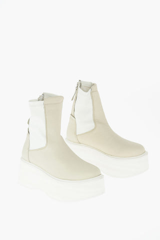 Stivaletti SUKIE in pelle con platform 7cm