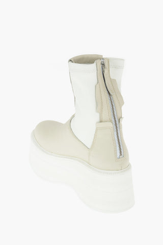 Stivaletti SUKIE in pelle con platform 7cm
