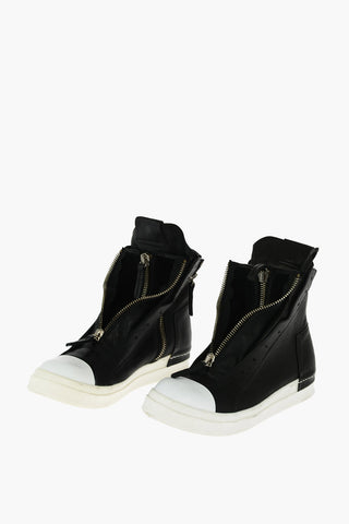 Contrast Sole Unstructured High Sneakers