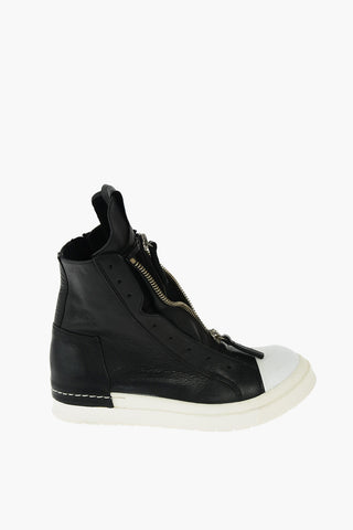 Contrast Sole Unstructured High Sneakers