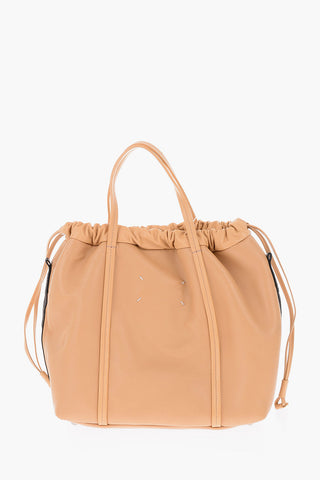 MM11 leather drawstring bag